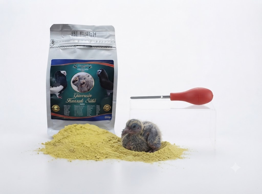 Yavru Güvercin Elle Besleme Maması 600 gr Ve Besleme Pompası Kısa